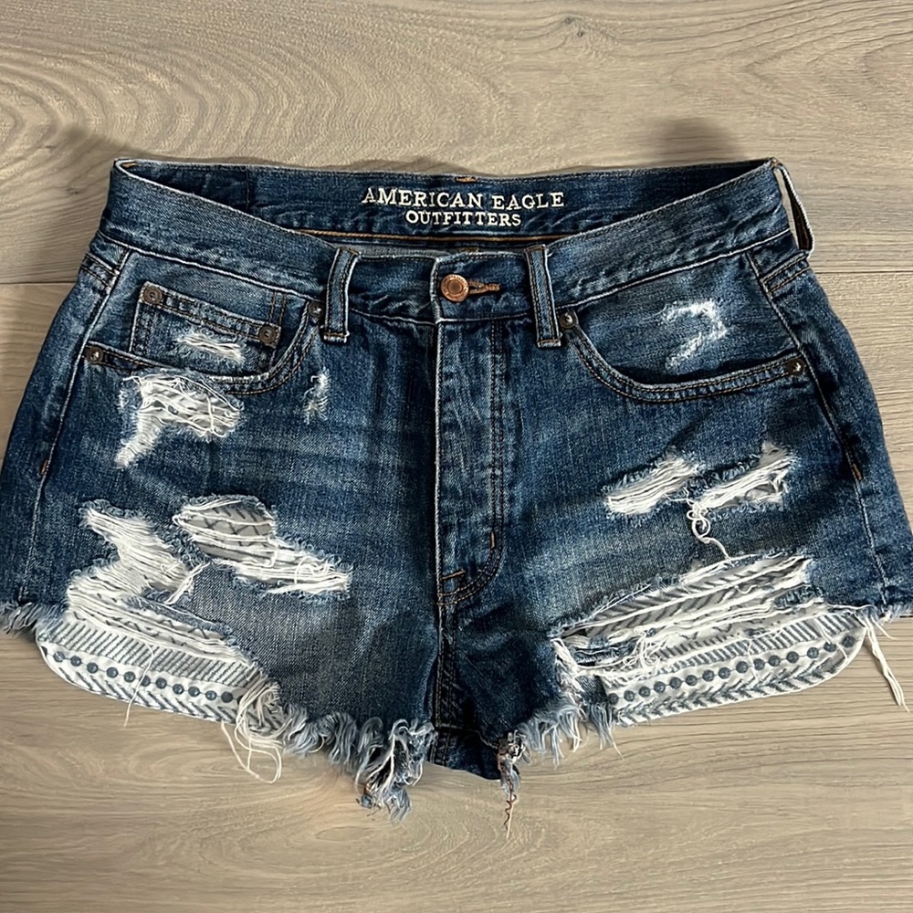 American Eagle Vintage High Rise Festival Shorts